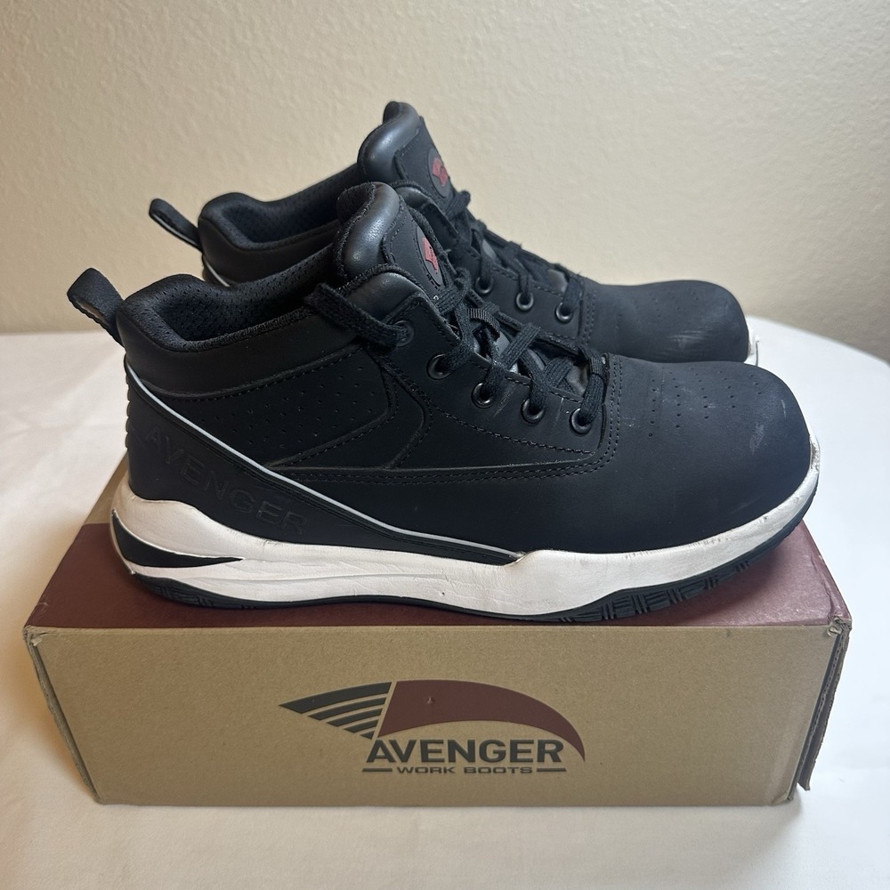 Avenger Reaction Mid Men's Aluminum Toe Electrical Hazard Work Athletic Shoe 10